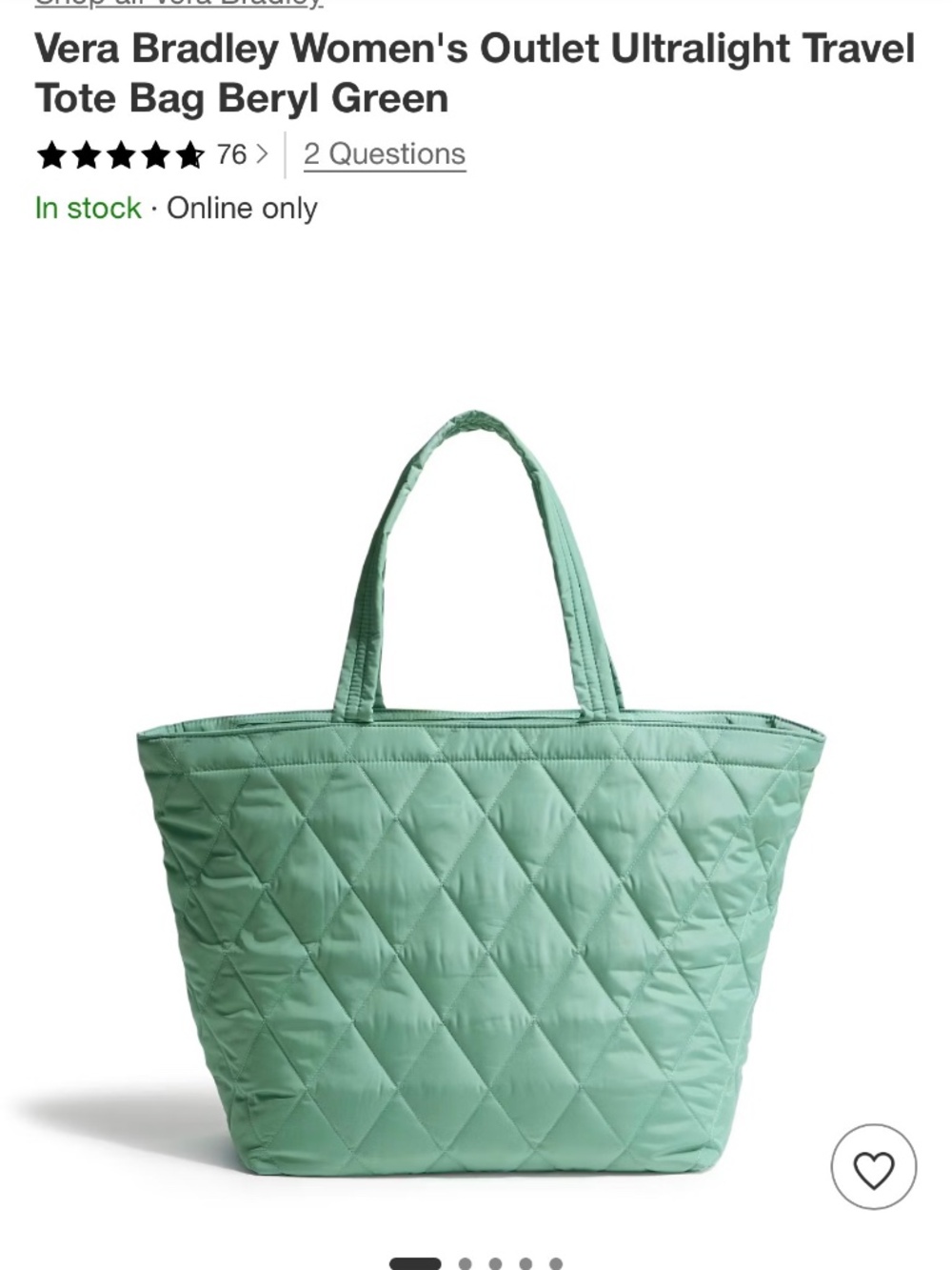 Vera Bradley Tote